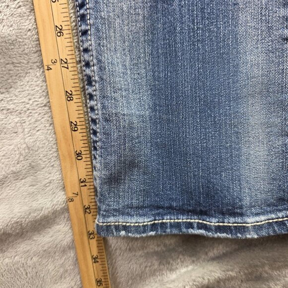 Miss Me Jeans Womens 27 Blue Bootcut Studded Flap Pocket Embellished Denim Pants - Picture 12 of 14